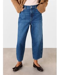 Whistles - Petite Authentic Barrel Leg Jean - Lyst