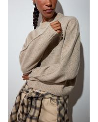 Whistles - Wool Curved Hem Knit - Lyst