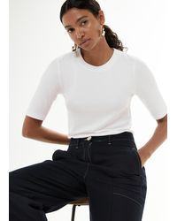 Whistles - Essential Ribbed T-shirt - Lyst
