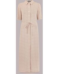 Whistles - Fine Grid Shirt Dress - Lyst