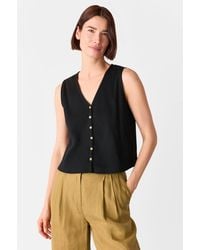 Whistles - Button Rib Tank - Lyst