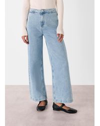 Whistles - Authentic Ankle Wide Leg Jean - Lyst