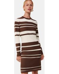 Whistles - Variegated Stripe Knit Dress - Lyst