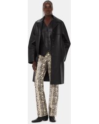 Whistles - Snake Print Leather Trousers - Lyst
