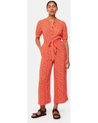 Whistles - Micro Floral Jumpsuit - Lyst