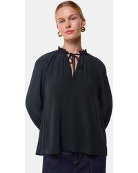 Whistles - Paige Tie Neck Blouse - Lyst