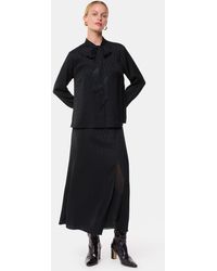 Whistles - Diamond Jacquard Midi Skirt - Lyst