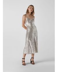 whistles ivanna sequin dress