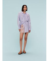 Whistles - Wiggle Stripe Mini Skirt - Lyst