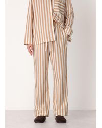 Whistles - Cotton Stripe Pyjama Bottom - Lyst
