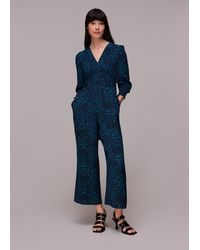Whistles - Forest Leopard Jumpsuit - Lyst