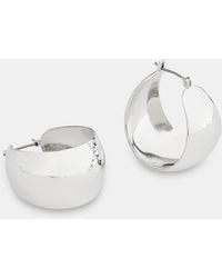 Whistles - Textured Curved Earring - Lyst