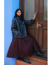 Whistles - Petite Wool Blend Pleated Kilt Skirt - Lyst