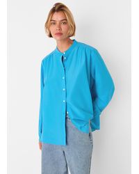 Whistles - Silk Cotton Trapeze Shirt - Lyst