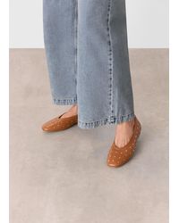 Whistles - Karina Studded Ballet Pump - Lyst