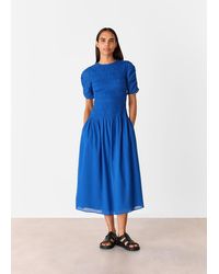 Whistles - Avery Smocked Dress - Lyst