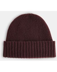 Whistles - Brushed Lambswool Beanie Hat - Lyst
