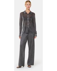 Whistles - Sparkle Knitted Trouser - Lyst