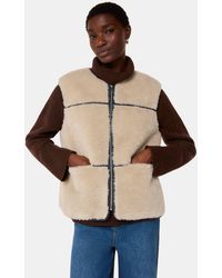 Whistles - Rowena Faux Fur Waistcoat - Lyst