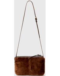 Whistles - Kaia Shearling Crossbody Bag - Lyst