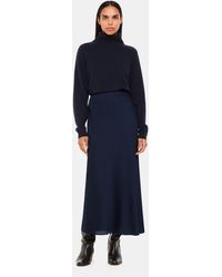 Whistles - Satin Bias Cut Skirt - Lyst