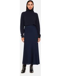 Whistles - Satin Bias Cut Skirt - Lyst