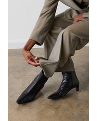 Whistles - Kitten Heel Leather Ankle Boot - Lyst