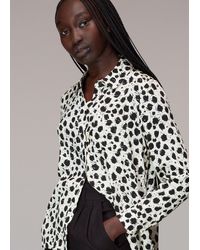 Whistles - Brushed Dalmatian Shirt - Lyst