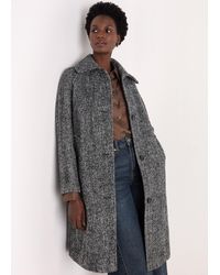 Whistles - Romy Herringbone Boucle Coat - Lyst
