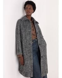Whistles - Romy Herringbone Boucle Coat - Lyst