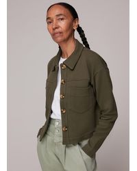Whistles - Jersey Utility Jacket - Lyst