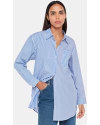 Whistles - Millie Stripe Oversized Shirt - Lyst