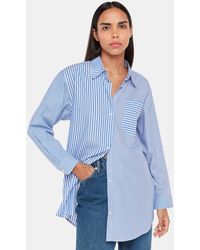 Whistles - Millie Stripe Oversized Shirt - Lyst