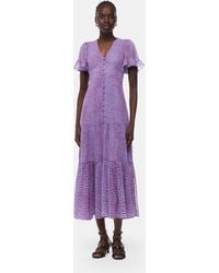 Whistles - Sketched Cheetah Dobby Dress - Lyst