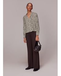 Whistles - Wiggle Print Silk Shirt - Lyst