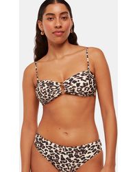 Whistles - Animal Printed Bikini Bottom - Lyst