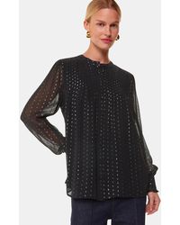 Whistles - Metallic Stripe Shirt - Lyst