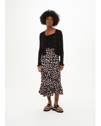 Whistles - Leopard Spot Wrap Skirt - Lyst