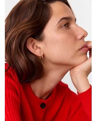 Whistles - Rectangular Huggie Earring - Lyst