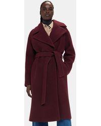 Whistles - Lorna Wrap Wool Coat - Lyst