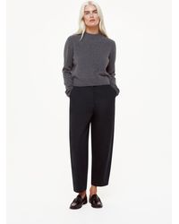Whistles - Petite Carla Barrel Cotton Trouser - Lyst
