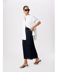 Whistles - Plisse Column Midi Skirt - Lyst