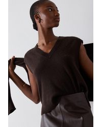 Whistles - Cashmere V Neck Tank - Lyst