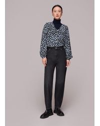 Whistles - Dalmatian Print Collar Top - Lyst