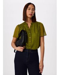 Whistles - Dragonfly Short Sleeve Blouse - Lyst