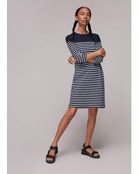 Whistles - Breton Stripe Pocket Dress - Lyst