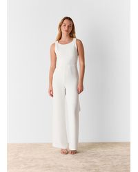 Whistles - Tie Back Bridal Jumpsuit - Lyst
