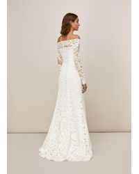 asos edition beatrice bardot drape wrap wedding dress