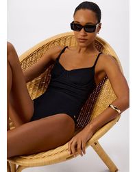 Whistles - Ribbed Underwire Swimsuit - Lyst