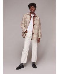 Whistles - Classic Wool Checked Overshirt - Lyst